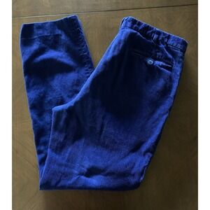 VTG Woolrich Men's Navy Corduroy Pants 34x29‎ Pleated Baggy Loose